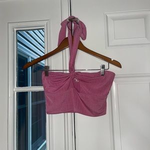 Le Lis Crop Pink Top